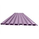 Ver imagem 1 de Painel Ripado em Placa 100x0,15cm (3,15m²) PVC + 6 Cantoneiras Roxo/Lilás Bariri