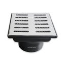 Ver imagem 1 de Ralo 15x15 Inox Tela Anti Insetos Caixa Coletora Saída Baixa 75mm