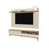 Rack e Painel para TV Arsenal 2 Nichos Off White Nature - 1