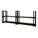 Ver imagem 5 de Prateleira Decorativa Elegante Suspensa com Ferro e Mdf P/ Sala Quarto e Escritório Toda Preta