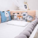 Ver imagem 2 de Kit para Berço 10 Peças Americano Aconchego Turminha Animal