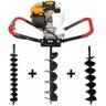 Perfurador de Solo Gasolina 52cc com 4x1 Brocas Profissional - 6