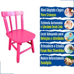 Kit Mesa Mdf Quadrada + Cadeirinhas Disa Cor:rosa/azul - 6