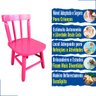 Kit Mesa Mdf Quadrada + Cadeirinhas Disa Cor:rosa/azul - 6