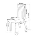 Ver imagem 4 de Conjunto Sala de Jantar 8 Lugares Retangular Tampo em Vidro e Mdf Mazara