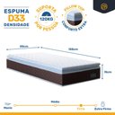 Ver imagem 7 de Cama Box com Colchao de Espuma D33 Pillow Top Comfort Luxo + Auxiliar de Espuma Unique Solteiro 88cm
