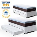 Ver imagem 3 de Cama Box com Colchao de Espuma D33 Pillow Top Comfort Luxo + Auxiliar de Espuma Unique Solteiro 88cm