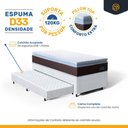 Ver imagem 5 de Cama Box com Colchao de Espuma D33 Pillow Top Comfort Luxo + Auxiliar de Espuma Unique Solteiro 88cm