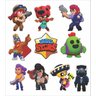 Kit 10 Display de mesa Festa Brawl Stars + Elipse Mdf 67cm - 2