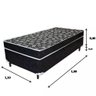 Cama Solteirão Conjugado Especial Ortopédico - Preto - 1