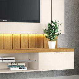 Home Suspenso Intense 1.8 Cinamomo/Off White - PR Móveis - 4