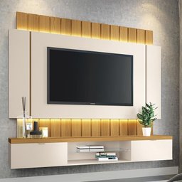 Home Suspenso Intense 1.8 Cinamomo/Off White - PR Móveis - 2