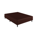 Ver imagem 1 de Base Cama Box Casal Suede 138x188 Marrom
