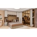 Ver imagem 3 de Guarda Roupa Modulo Ponte 4 Portas 163cm Setiba Plus Carvalho/off White