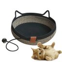 Ver mais imagens de Cama de Gato Cesto Arranhador Felino Pet Confortavel Rasqueavel Brinquedo Bolinha Animais Domestico