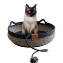 Ver imagem 1 de Cama de Gato Cesto Arranhador Felino Pet Confortavel Rasqueavel Brinquedo Bolinha Animais Domestico