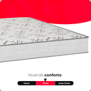 Ver imagem 4 de Baú Viúva Suede Cinza + Colchão D33 One Face Branco- e-Shop Casa