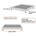 Ver imagem 3 de Cama Casal Japonesa 156cm Pés Madeira Haru Bouclé Off White - Sallar Home