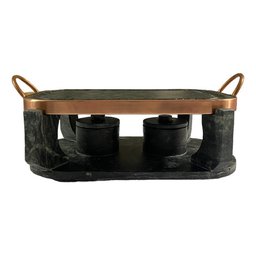 Chapa Oval de Pedra Sabão Gourmet Fondue Grande 31 Cm - 2