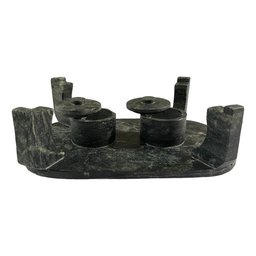 Chapa Oval de Pedra Sabão Gourmet Fondue Grande 31 Cm - 3