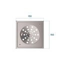 Ver imagem 3 de Grelha para Ralo Quadrado Blukit 15x15 com Caixilho Cromado