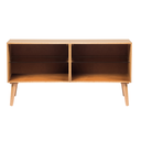 Ver imagem 4 de Rack em Madeira 2 Prateleira de Vidro Retrô Amêndoa