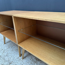 Ver imagem 3 de Rack em Madeira 2 Prateleira de Vidro Retrô Amêndoa