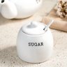 Açucareiro Ceramica com Colher 380ml Planeta - 6
