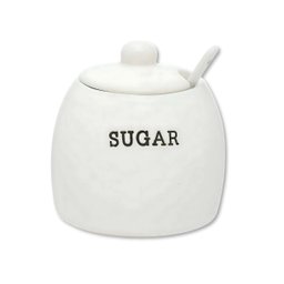 Açucareiro Ceramica com Colher 380ml Planeta - 1