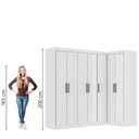 Ver imagem 5 de Quarto Modulado de Canto Madrid com 7 Portas Maxel