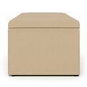 Ver imagem 7 de Calçadeira Recamier Baú Para Cama Box Solteiro Dália 100x50 Cm W01 Linho Bege Escuro - Lyam
