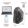 Mochila Mala Rodinhas para Notebook Celular Cadernos Executivo 17" - Preto - N - 2