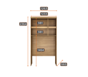 Ver imagem 3 de Modulado Aéreo Solteiro 3 Portas - Linea-cumaru/fendi - Móveis Novo Horizonte