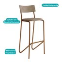 Ver imagem 5 de Kit 2 Banquetas Altas Cozinha Balcão 1747 Carraro Rose