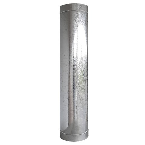 Duto de 1 Metro X 8" Galvanizado - 1000221 - Atacadao Lazer