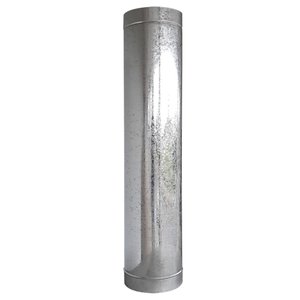 Duto de 1 Metro X 8" Galvanizado - 1000221 - Atacadao Lazer