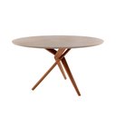 Ver imagem 3 de Mesa Tampo Texturizado 135x135cm Madeira Maciça Hope