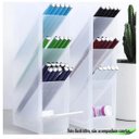Ver mais imagens de Kit com 2 Porta Caneta Lápis Clips Pincéis Rack Organizador de Mesa Multiuso Escritório Transparente