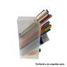 Kit com 2 Porta Caneta Lápis Clips Pincéis Rack Organizador de Mesa Multiuso Escritório Transparente - 4
