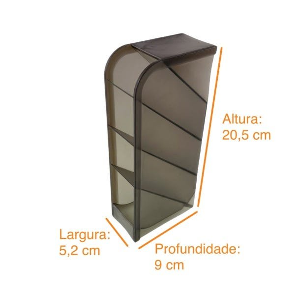 Porta Caneta Lápis Clips Pincéis Rack Organizador De Mesa Multiuso Escritório Preto - 10