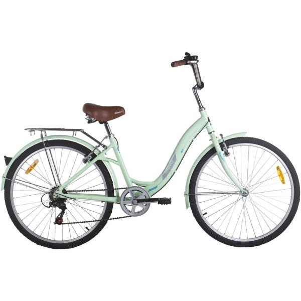 Bicicleta Vintage Retrô Aro 26 Alumínio 7V Verde Hit City Mobele - 1