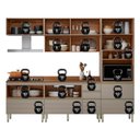 Ver imagem 5 de Cozinha Completa Modulada 5 Pecas 218,5cm x 270cm Proença Bege/Nogueira/Nude Prime