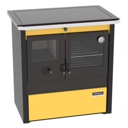 Fogao a Lenha N 1 Le Corbusier Dupla Combustao Amarelo - 3