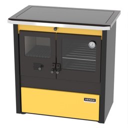 Fogao a Lenha N 1 Le Corbusier Dupla Combustao Amarelo - 4