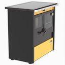 Ver imagem 5 de Fogao a Lenha N 1 Le Corbusier Dupla Combustao Amarelo