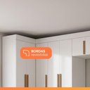 Ver imagem 5 de Guarda Roupa Modulado de Canto Madrid Quarto Completo 13 Portas MDP Branco Maxel Móveis