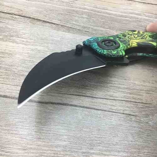 Canivete Faca Karambit Caça Camping Pesca com Clip - 3