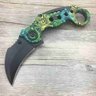 Canivete Faca Karambit Caça Camping Pesca com Clip - 1