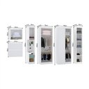 Ver imagem 4 de Quarto de Canto Solteiro com Guarda Roupas Cabeceira e Mesa de Cabeceira Alpes Luciane Móveis