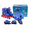 Patins Roller Infantil 4 Rodas + Kit De Proteção Unitoys - 1